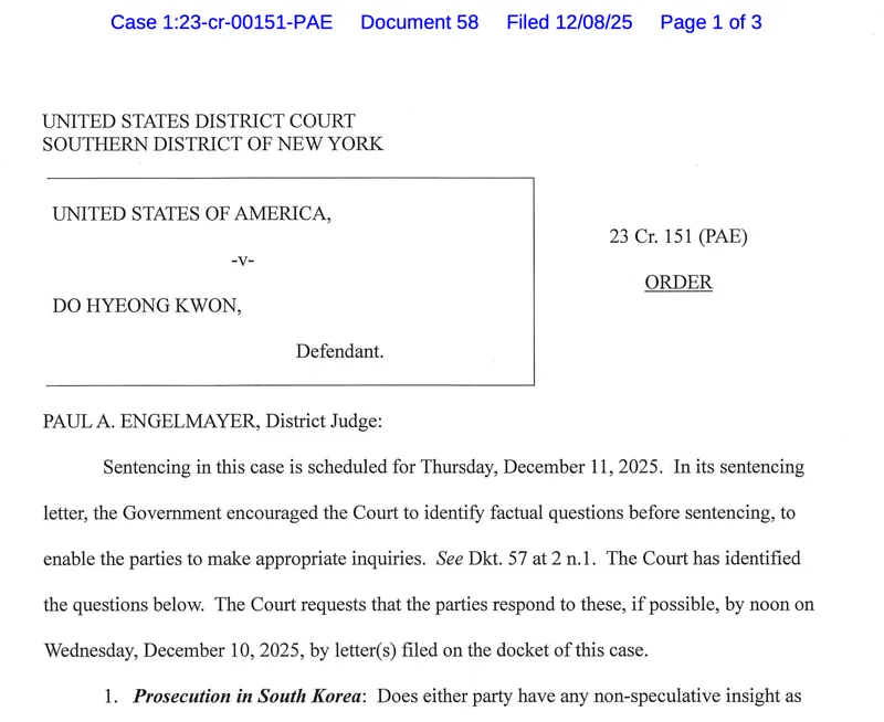 DoKwon面临引渡至韩国法官关注刑期问题