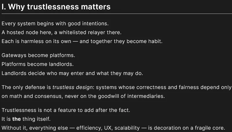 以太坊创始人发布去信任宣言，重申去中心化核心价值