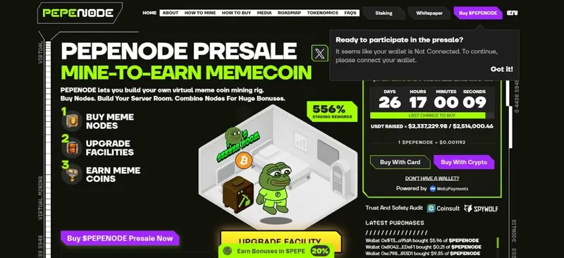 Bitcoin Price Prediction - Pepenode banner