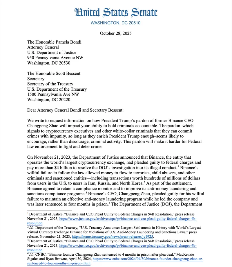 Changpeng Zhao, US Government, United States, Donald Trump