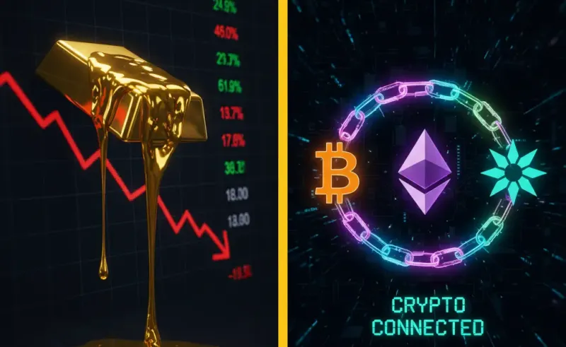 比特币逆势上涨，黄金价格大跌20%引发投资者关注