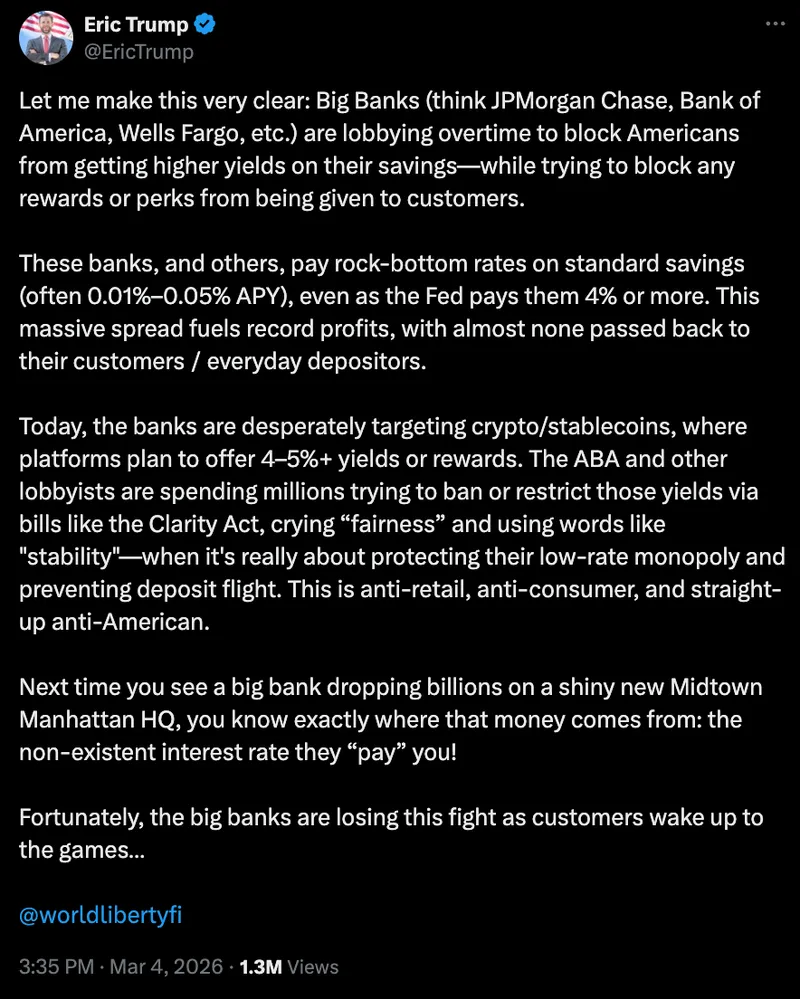 Banks, Donald Trump, Stablecoin, Companies