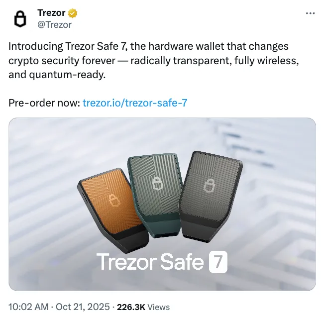 Trezor, Ledger, Hardware Wallet, Quantum Computing, Self Custody, Companies