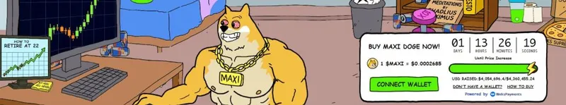 Maxi Doge presale website.