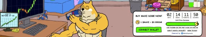 Maxi Doge presale website.