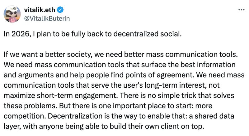 Ethereum, Vitalik Buterin, SocialFi