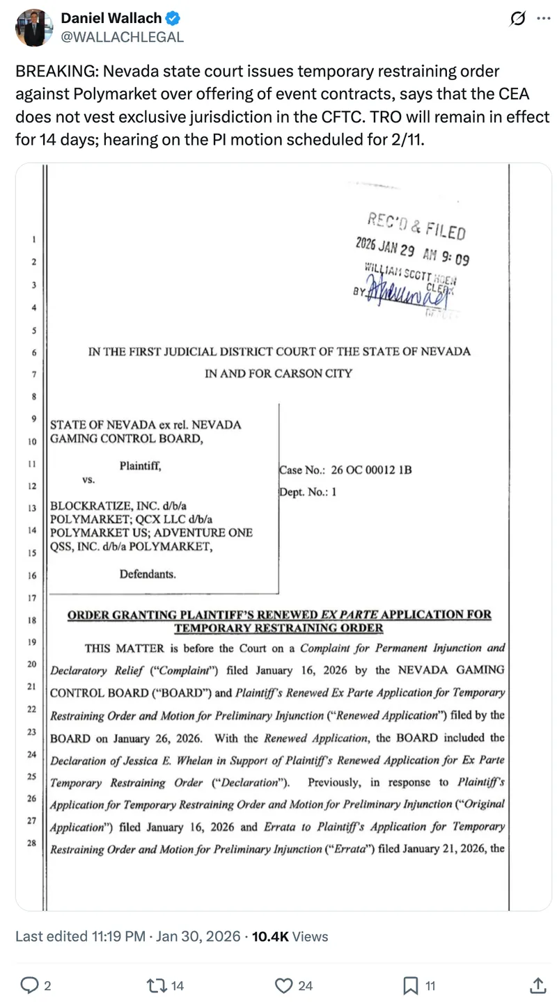 CFTC, Legislation, United States, Nevada, Prediction Markets