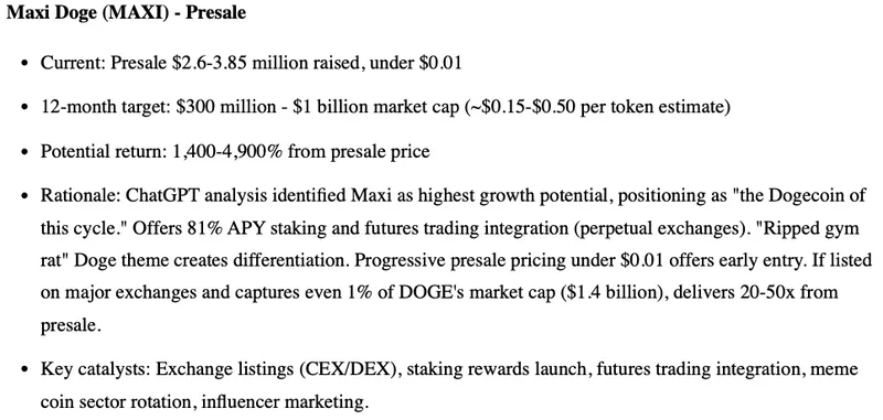 Claude AI crypto report