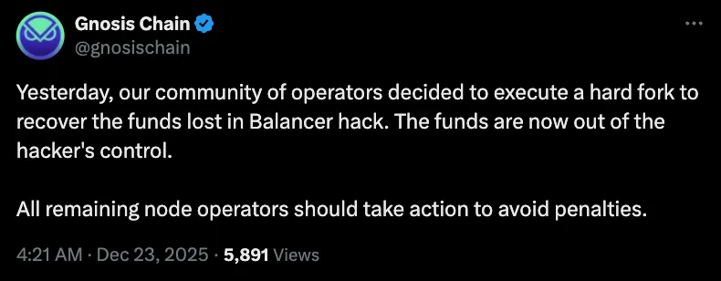 Hackers, Hard Fork, Gnosis, Hacks